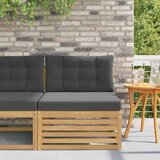  Srednji zunanji kavč Masiven les akacije Bela, (5000269428) | Shoptok.si