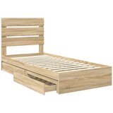  Krevet s od storage Sonoma hrast 75 x 190 cm Konstruirano drvo | shoptok.hr