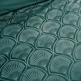 Catherine Lansfield Zelena posteljina za bračni krevet 200x200 cm Art Deco Pearl – | shoptok.hr