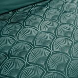 Catherine Lansfield Zelena posteljnina za zakonsko posteljo 200x200 cm Art Deco Pearl – | Shoptok.si