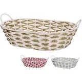 Novoletna košara 45x34xh11cm / ovalna / več barv / kovina, papir, (5000267533)