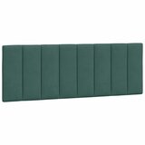 Maison Chic Posteljno vzglavje - Vzglavna omarica - Vzglavna stranica temno zelena 140 cm žamet, (21703957) | Shoptok.si
