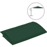 vidaXL Zamjenska tkanina za konzolni suncobran 350 cm zelena | shoptok.hr