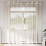vidaXL Voile zavjese s ušicama 2 kom krem 140x225 cm Cijene