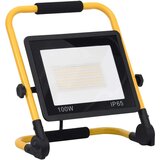 vidaXL LED reflektor z ročajem 100 W toplo bel | Shoptok.si