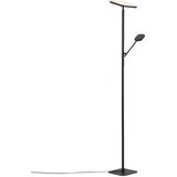 QAZQA Modern Floor Lamp Black incl. Dimmable LED - Divana Cene