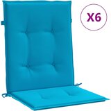  Jastuci za vrtne stolice 6 kom plavi 100 x 50 x 3 cm od tkanine | Eponuda.ba