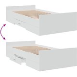  Okvir kreveta s pohranom Bijela 80 x 200 cm Konstruirano drvo | shoptok.hr