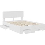  Krevetna konstrukcija Bijelo 140 x 190 cm Konstruirano drvo | shoptok.hr