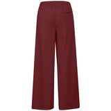 Ichi Hlače z naborki 'Kate' temno rdeča | Shoptok.si