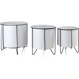 Mondex Swen White&Black Komplet 3 Ohišij Na Stojalu 21,5X23/18X20/16X19,5Cm, (5000158507) Cene