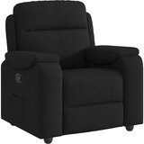 vidaXL Naslanjač iz črnega blaga, (21824814) | Shoptok.si