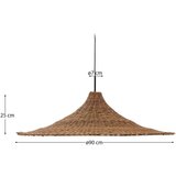 Kave Home Senčilo v naravni barvi ø 92 cm Bladia – | Shoptok.si