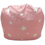 Ginger Home Детски Пуф Кресло Little Stars, 100% Памук, Розов Барбарон Със Звезди, 55x44x55 см | shoptok.hr