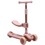  Trotinet dečiji 2 u 1 sa 3 točka SKLOPIVI model TT-1001 roza | Eponuda.com