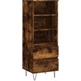  Visoka komoda boja hrasta 40x36x110 cm od konstruiranog drva Slike