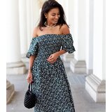 Gemre Black maxi floral dress Marcello | Shoptok.si