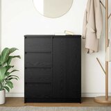  Komoda s ladicama crni hrast 71x35x84 cm konstruirano drvo | shoptok.hr