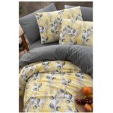 Mila Home Rumena/siva posteljnina za zakonsko posteljo/podaljšana z rjuho/4-delna 200x220 cm Leaves – | Shoptok.si