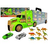 Lean_Toys Tovornjak Transporter Sorter kovček z zelenimi dinozavri | Shoptok.si