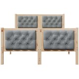  Krevetna konstrukcija s uzglavljem Svijetlo siva 135 x 190 cm | shoptok.hr
