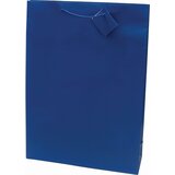  Vrečka darilna 330x457x102 platificirana mat promocija - modra Cene