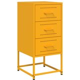  Noćni ormarići 2 kom boje senfa 36x39x78 cm čelični | shoptok.hr