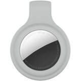INF Silikonski ovitek za Apple AirTag 2 s sponko, ergonomska zaščita Gray, (5000369149) | Shoptok.si