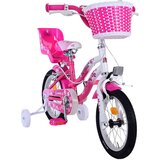  Dječji bicikl s dvije ručne kočnice Volare Lovely 14" roza-bijeli | shoptok.hr