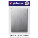 Verbatim zunanji HDD disk StorenGo ALU Slim 1TB USB 3.0 2,5 053662