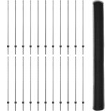 vidaXL Stupovi ograde 22 kom U-kanal siva 150 cm čelik | shoptok.hr