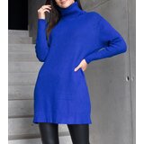 UR/CEO Long blue soft turtleneck sweater Kali | Eponuda.ba
