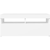 vidaXL TV ormarić s LED svjetlima bijeli 90x35x40 cm Cijene