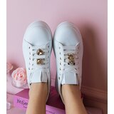Gemre White and black women's sneakers decorated with stones Sarena | ePonuda.com