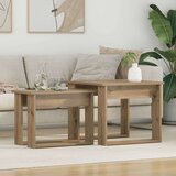  Set kavno mizico 2 pcs Umetni hrast Konstruiran les, (5000120258) | Shoptok.si
