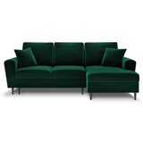 Cosmopolitan Design Zelena baršunasti sklopiva/s prostorom za odlaganje kutna garnitura (s desnim kutom/s ležaljkom) Kyoto – Cosmopolitan Design Zelena baršunasti sklopiva/s prostorom za odlaganje kutna garnitura (s desnim kutom/s ležaljkom) Kyoto – Slike