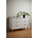 MID.YOU komoda, bela, barve hrasta | Shoptok.si