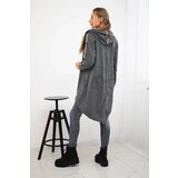 Kesi Zip-up sweatshirt in graphite melange back | shoptok.hr
