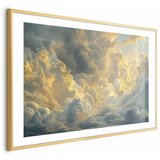 Plakat Last Breath of the Day: Clouds Illuminated by Evening Glow 60x40 Zlatni okvir s margom | shoptok.hr