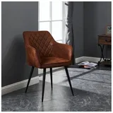 424708 - Trpezarijska stolica MASANTOL 81,5x63 cm, braon