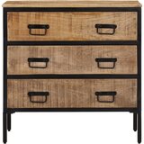 Maison Chic Komoda - Predalnik 70x35x70 cm trden robusten mangov les in kovina, (21719011) Cene