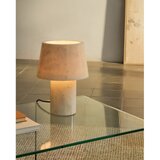 Kave Home Mramorna stolna lampa boje slonovače s mramornim sjenilom (visina 27 cm) Alaro – | shoptok.hr