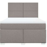 vidaXL Krevet s oprugama i madracem smeđesivi 140 x 190 cm od tkanine | shoptok.hr