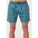 AC&Co / Altınyıldız Classics Men's Green Standard Fit Casual Patterned Swimwear Marine Shorts Cene