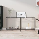 vidaXL Konzolni stol prozirni 160 x 35 x 75,5 cm od kaljenog stakla Cijene