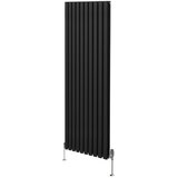 Monster ovalni radiator in ventili - 1800 mm x 600 mm - črn, (21569840) Cene