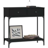  Konzolni stol crni 75 x 34 5 x 75 cm od konstruiranog drva | shoptok.hr