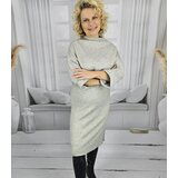 Pri Knitted midi dress with belt and bat sleeves ALENA | shoptok.hr
