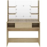  Stolić za šminkanje LED 100 x 40 x 135 cm MDF boja hrasta | shoptok.hr