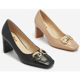 Resti Black women's moccasin style pumps Cancoro- Footwear | shoptok.hr